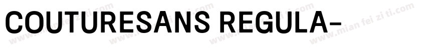 CoutureSans Regula字体转换